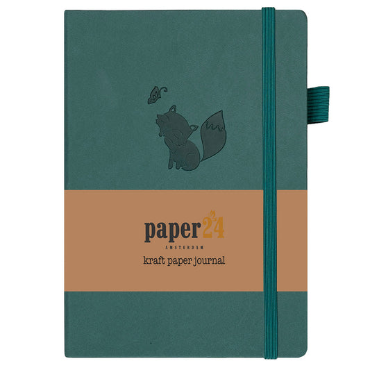 Paper24 Kraft Journal Happy Fox A5 Dot Grid